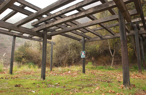 The city park in lower Temescal Canyon was allocated $250,000 in Prop. K funding last year to upgrade its wooden pagodas, park benches and picnic tables. Currently, two picnic areas have no benches or tables. Dry-rotting wooden beams have fallen from two pagodas.